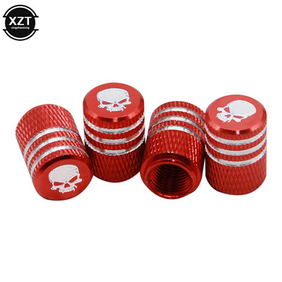 Αλουμινένιο κράμα αλουμινίου Καπάκια βαλβίδας ελαστικών τροχών αυτοκινήτου Καλύμματα στελέχους στεφάνης ελαστικών Αερόσκονη αδιάβροχα για αυτοκίνητα μοτοσυκλέτες φορτηγά Ποδήλατα