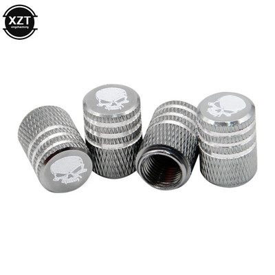 Αλουμινένιο κράμα αλουμινίου Καπάκια βαλβίδας ελαστικών τροχών αυτοκινήτου Καλύμματα στελέχους στεφάνης ελαστικών Αερόσκονη αδιάβροχα για αυτοκίνητα μοτοσυκλέτες φορτηγά Ποδήλατα