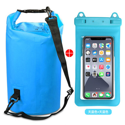 Vízálló kültéri hátizsák száraztáska úszótáska Roll Top Dry Sack száraz hátizsák Vízben úszó táska csónakázáshoz horgászathoz szörfözéshez