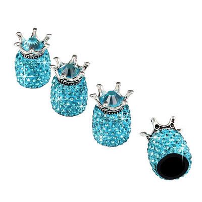 4 pakki Rhinestone velje / rehvi õhurõhu vars auto-auto-veoauto-