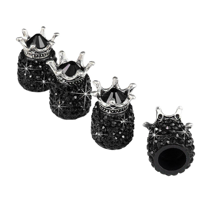 4 pakki Rhinestone velje / rehvi õhurõhu vars auto-auto-veoauto-