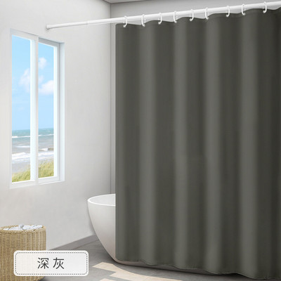 Poliészter WC Hotel egyszínű fürdőszobai függöny vízálló penészes sima zuhanyfüggöny szett