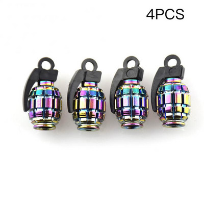 /Szett Színes Kerékpár Gázsapka Autó Kerék Abroncs Szelep Kupak Autó Motor Szépség Száj Többszínű Alumínium ötvözet Szelep sapka