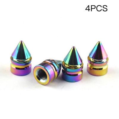 /Szett Színes Kerékpár Gázsapka Autó Kerék Abroncs Szelep Kupak Autó Motor Szépség Száj Többszínű Alumínium ötvözet Szelep sapka