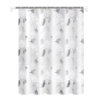 Zavjese za tuširanje Thicken Peva od nehrđajućeg čelika, rupice za gumbe, vodootporne, otporne na plijesan, prozirne zavjese za kadu, kupaonski dekor