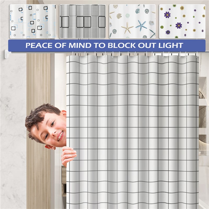 Zavjese za tuširanje Thicken Peva od nehrđajućeg čelika, rupice za gumbe, vodootporne, otporne na plijesan, prozirne zavjese za kadu, kupaonski dekor