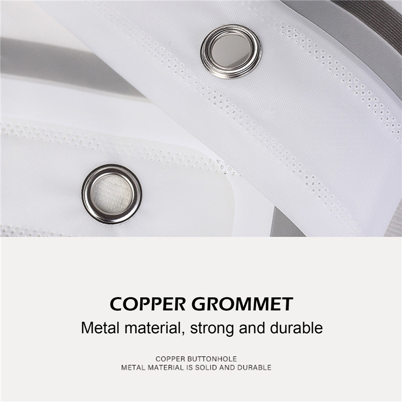 Zavjese za tuširanje Thicken Peva od nehrđajućeg čelika, rupice za gumbe, vodootporne, otporne na plijesan, prozirne zavjese za kadu, kupaonski dekor