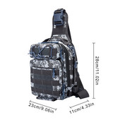 Muška torba za prsa Kampiranje na otvorenom Kampiranje Planinarenje Kampiranje Vodootporna prozračna najlonska torbica za rame Kamuflažna 1