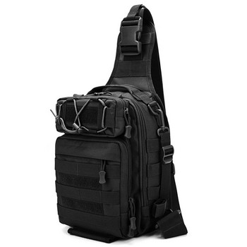 Мъжка чанта за гърди Къмпинг на открито Туризъм Къмпинг Водоустойчива дишаща найлонова чанта през рамо Камуфлаж 1