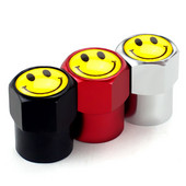 4vnt/rinkinys metalinis besišypsantis ženklelis Automobilių ratų padangų vožtuvų dangteliai madingi automobilių priedai Universalūs automobilių dviračių motociklams