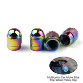 4 tk/komplekt värviline jalgratta gaasikork auto velje rehvi klapikorgid auto mootorratta iludussuu mitmevärviline alumiiniumsulamist klapikork