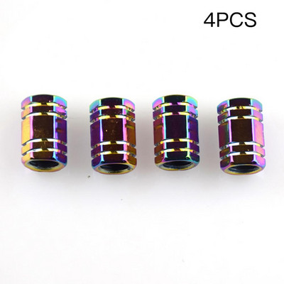 4 tk/komplekt värviline jalgratta gaasikork auto velje rehvi klapikorgid auto mootorratta iludussuu mitmevärviline alumiiniumsulamist klapikork