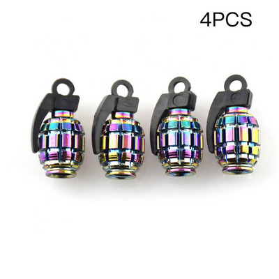 4 tk/komplekt värviline jalgratta gaasikork auto velje rehvi klapikorgid auto mootorratta iludussuu mitmevärviline alumiiniumsulamist klapikork