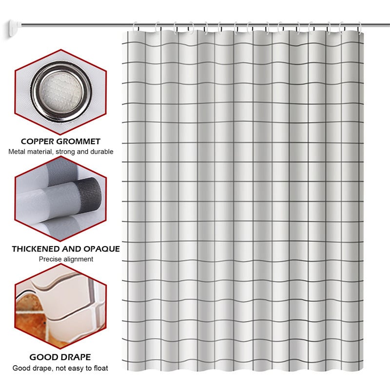 Perdele despărțitoare pentru toaletă, neperforată, impermeabilă, agățată pentru baie, rezistentă la apă, rezistentă la mucegai.