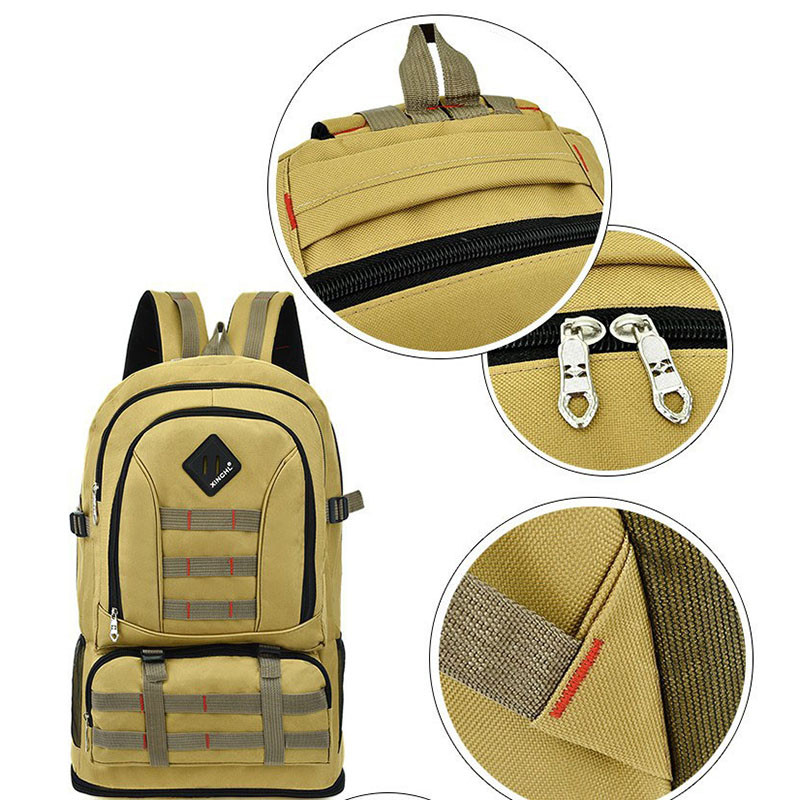 Talpa kuprinė lauko vandeniui atsparus sportinis kelioninis krepšys Didelis laipiojimo krepšys kelioms kišenėms unisex 50L