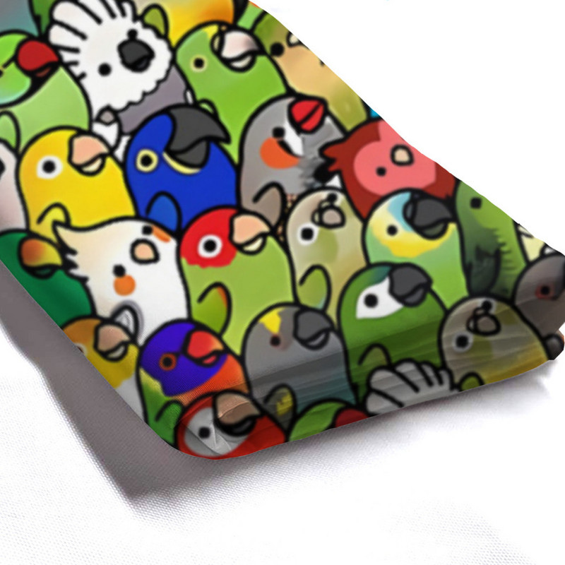 Paukščiai Papūgos Vonios Dušo Užuolaidos Mieli paukščiai Gyvūnai Neperšlampami pertvarų užuolaidos Namų dekoro priedai