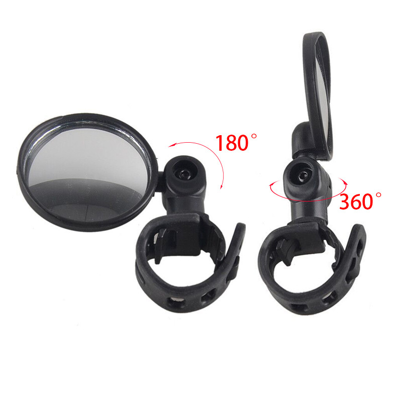 1 vnt universalus dviračio galinio vaizdo veidrodėlis, reguliuojamas pasukamas plataus kampo dviračių galinio vaizdo veidrodžiai, skirti MTB plento dviračių priedams