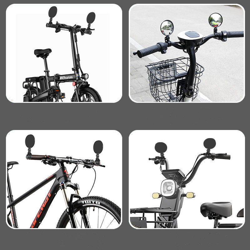 1 ζεύγος καθρέφτες οπισθοπορείας ποδηλάτου Ρυθμιζόμενοι περιστρεφόμενοι καθρέφτες ποδηλάτου ευρείας γωνίας Ανακλαστήρας σκούτερ μοτοσικλέτας Mtb αξεσουάρ ποδηλάτου δρόμου