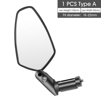 1 ΤΕΜ. Τιμόνι ποδηλάτου Καθρέπτης οπισθοπορείας Ποδηλασία ευρείας εμβέλειας Οπίσθια όψη Reflect αριστερός δεξιός καθρέφτης 360° Περιστροφή Νέο