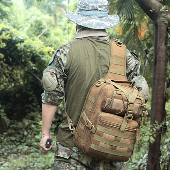Тактическа чанта с прашка Военна раница за рамо с прашка Molle Assault Range Bag за къмпинг на открито, лов, туризъм, пътуване