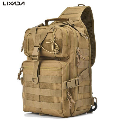 Tactical Sling Bag Pack Military Shoulder Sling Backpack Molle Assault Range Bag για υπαίθριο κάμπινγκ Κυνήγι Πεζοπορία Ταξίδια