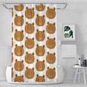 Male kupaonske zavjese za tuširanje Medvjed Vodootporna pregrada Kreativni kućni dekor Kupaonski dodaci