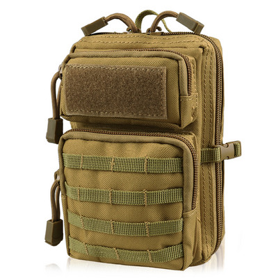Lauko Tactical Molle Pouch Dėklas Vyriškas karinis juosmens EDC krepšys Piniginė Telefono dėklas Medicininis krepšys Daugiafunkcis kempingo medžioklės krepšys