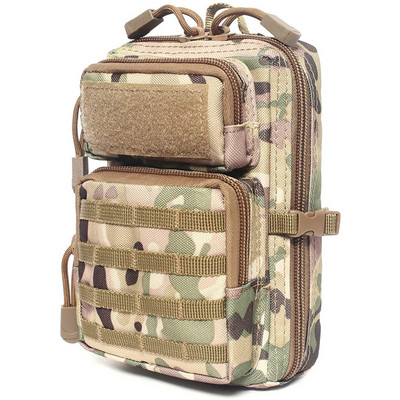 Lauko Tactical Molle Pouch Dėklas Vyriškas karinis juosmens EDC krepšys Piniginė Telefono dėklas Medicininis krepšys Daugiafunkcis kempingo medžioklės krepšys