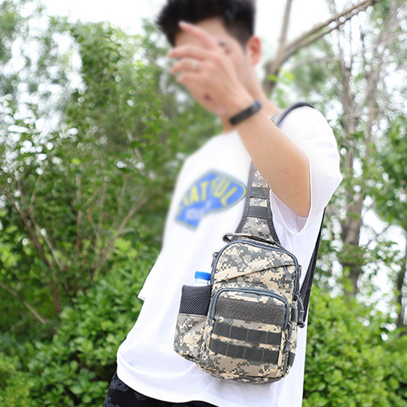 Geantă pentru piept sport Papetărie în aer liber, pachet de umăr, telefon pentru drumeții, sticla de apă, rucsac de fitness, galben închis