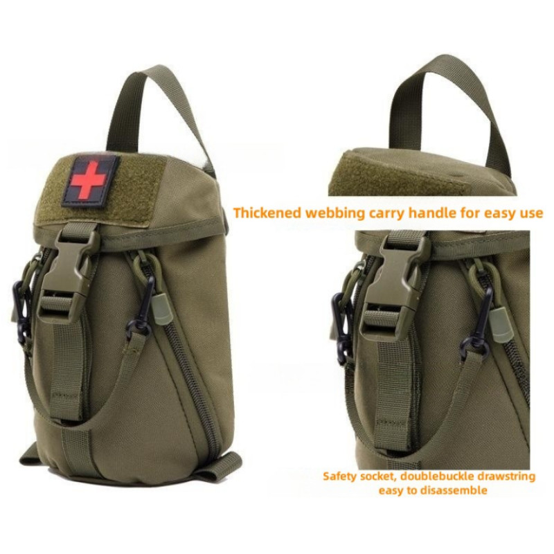 Uus välitingimustes kasutatav Molle kiirkinnitusega taktikaline meditsiinikott Multifunktsionaalne spordimatkamiseks kaasaskantav hoiuruum esmaabivahendite komplekt