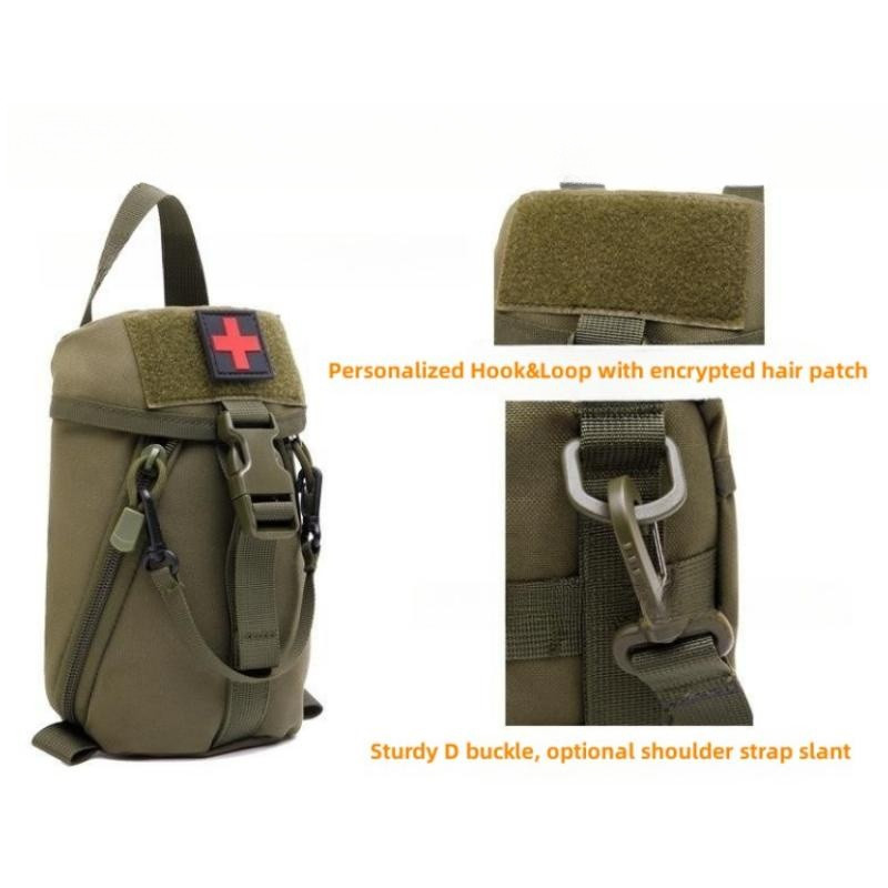 Uus välitingimustes kasutatav Molle kiirkinnitusega taktikaline meditsiinikott Multifunktsionaalne spordimatkamiseks kaasaskantav hoiuruum esmaabivahendite komplekt