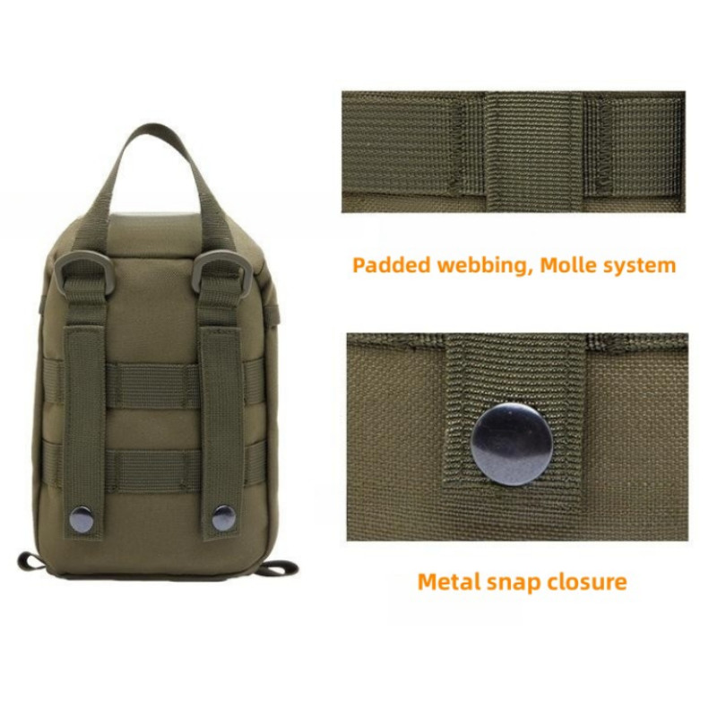 Uus välitingimustes kasutatav Molle kiirkinnitusega taktikaline meditsiinikott Multifunktsionaalne spordimatkamiseks kaasaskantav hoiuruum esmaabivahendite komplekt