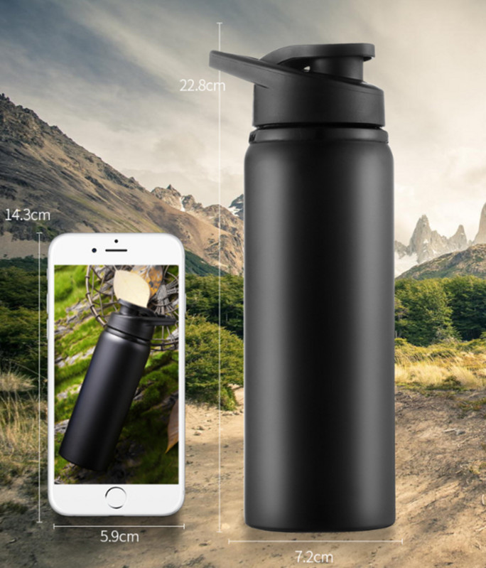 700 ml-es rozsdamentes acél kerékpáros vizes palack hordozható vákuum lombik vízforraló BPA mentes kültéri sport vizes pohár kerékpár vizes palack