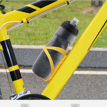 Μπουκάλι νερού ποδηλασίας ποδηλάτου 600ml Εξοπλισμός ποδηλασίας αθλητικού κυπέλλου με προστασία από πάγο για ποδήλατο