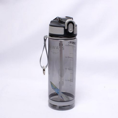 Didelės talpos su šiaudiniais sportinio vandens buteliukais lauko kempingo BPA puodelio nešiojamieji fitneso vandens buteliai