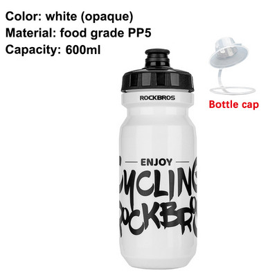 ROCKBROS 750 ml Jalgratta veepudel Toiduklass Sport Fitness Jooksmine Ratsutamine Telkimine Matkaveekeetja Lekkekindel rattapudeli puur
