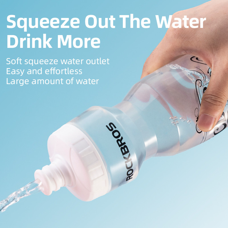 ROCKBROS 750 ml Jalgratta veepudel Toiduklass Sport Fitness Jooksmine Ratsutamine Telkimine Matkaveekeetja Lekkekindel rattapudeli puur