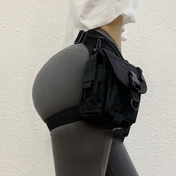 Водоустойчива военна тактическа чанта Чанта за крака за жени Fanny Thigh Pack Мотоциклетна поясна чанта Спортна чанта за кръста на открито Oxford