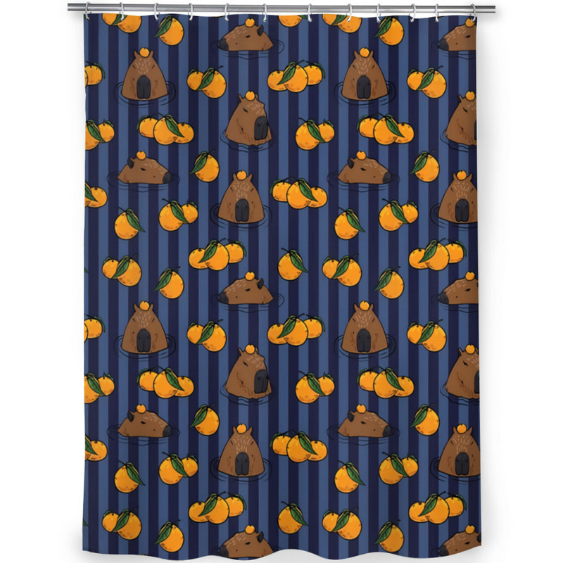 Spa Day Kupaonske zavjese za tuširanje Capybara Slatke životinje Vodootporna pregrada Unikatni kućni dekor Kupaonski dodaci