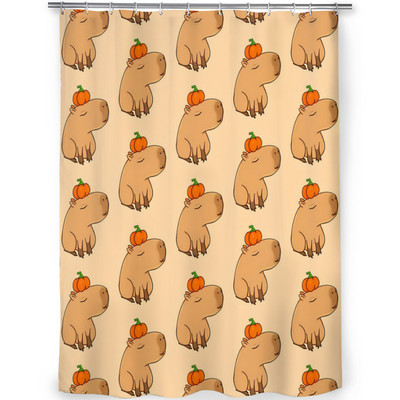 Bundeva Kupaonske zavjese za tuširanje Capybara Slatka životinja Vodootporna pregrada Kreativni kućni dekor Kupaonski dodaci