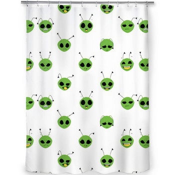 Χαριτωμένα κουρτίνες μπάνιου Alien ET Space αδιάβροχο χώρισμα Μοναδική διακόσμηση σπιτιού Αξεσουάρ μπάνιου