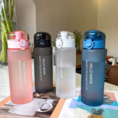 780ml fľaša na bicykel, športová fľaša na vodu, čaj, káva, plastový pohár, kuchynský kawaii, roztomilý, školský, telocvičný, termoska na vodu