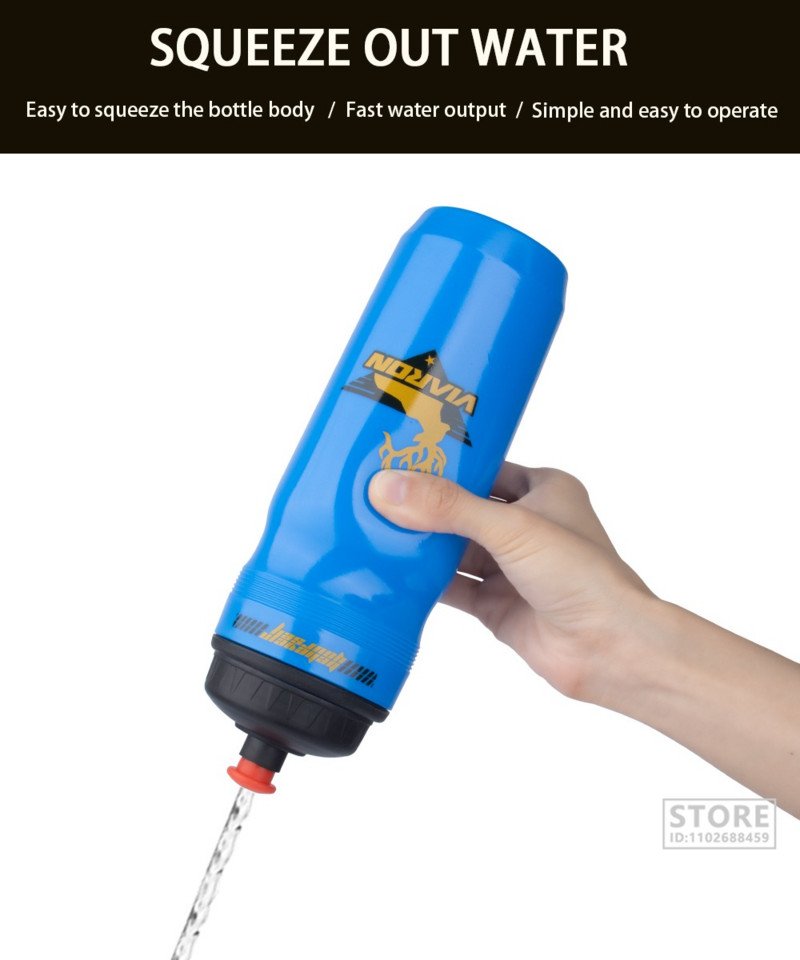 VIARON 700 ml suure kaliibriga jalgratta veepudel, välja pigistatav vee lekkekindel välispordispordi veetass plastikust veetass