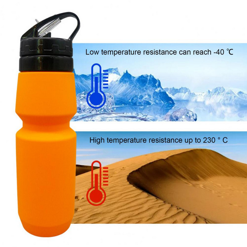 Veepudel kokkupandav disain joogipudel Ruumisäästlik veekolb silikoonist loominguline libisemiskindel veetassi joogitass