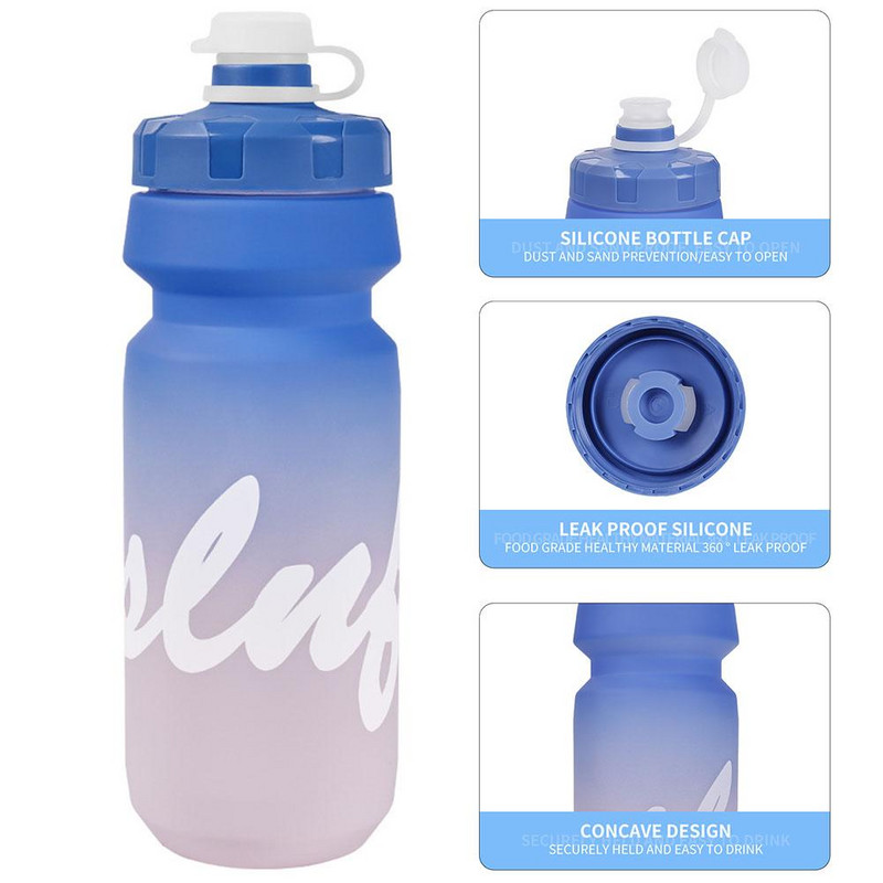 650 ml lauko sportinis virdulys dviračių važiavimas kalnų dviračiu vandens butelis dviratis vandens puodelis nešiojamas suspaudžiamas gėrimų butelis ąsotis Valgykla