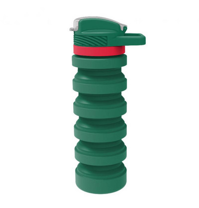 Uus 550 ml kaasaskantav kokkupandav veepudel, silikoonist kokkupandav kaanega kokkuklapitav tass välireisidele mõeldud veetassis spordijõusaalijooks