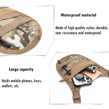 Тактическа чанта през рамо Военна Molle Стрелба Лов CS Подмишници Скрити чанти за прашка Мъжки Чанти за открито против кражба Crossbody Bag Packs