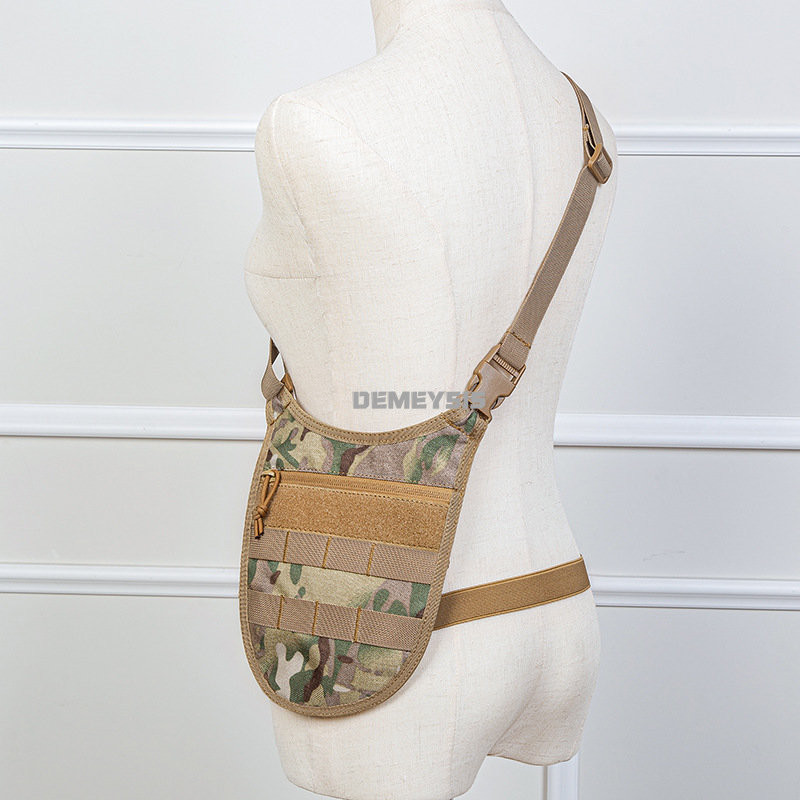 Taktikai válltáska Katonai Molle Lövés Vadászat Hónalj Rejtett Heveder Táskák Férfi Kültéri Lopásgátló Keresztes táskacsomagok