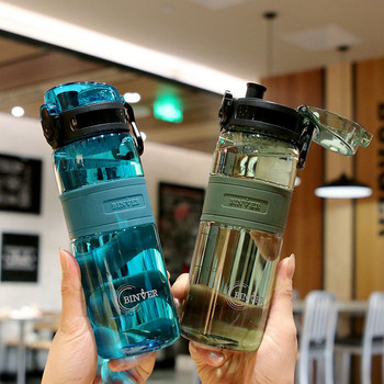 Удобна студентска спортна чаша за вода Пластмасов преносим контейнер за вода Чаша за двойка Голям капацитет Бутилка за вода за спортни пътувания на открито