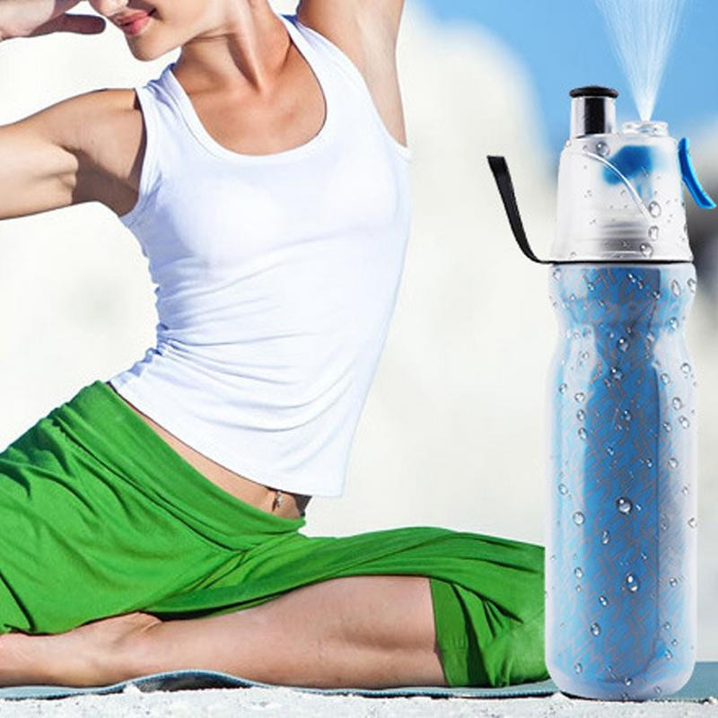 Ml Νεότερο Doubledeck Drink Sports Cold Insulation Spray Carafe New Sports Fitness Ενυδατικό μπουκάλια νερού Φορητό κύπελλο
